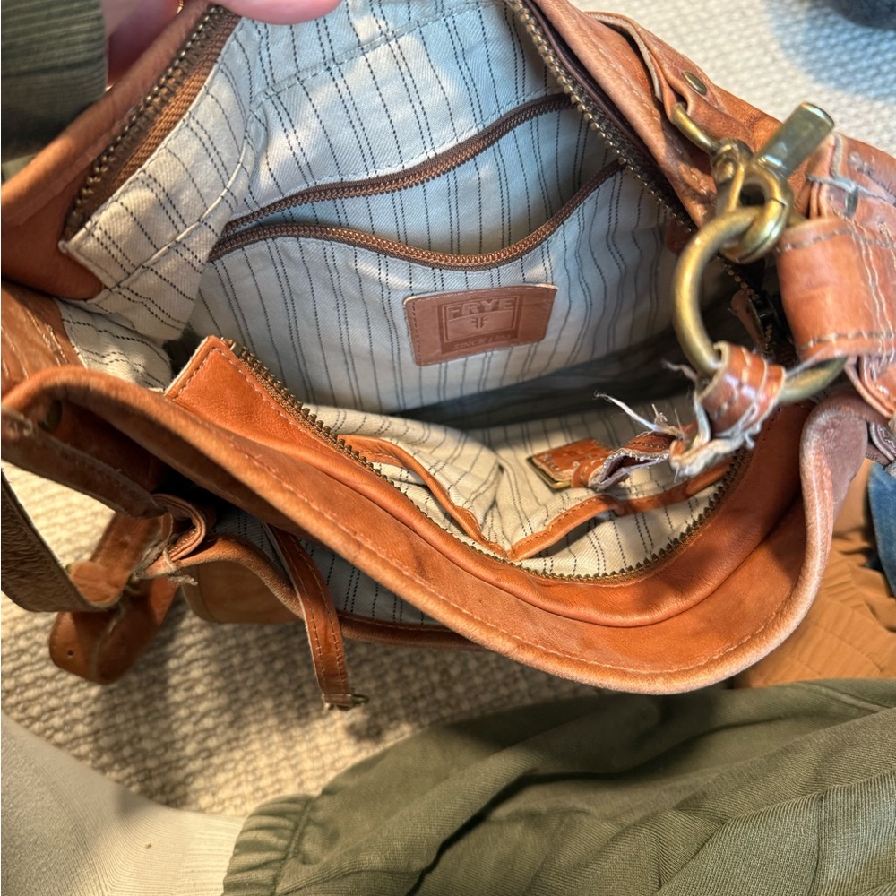Frye Tan Leather Shoulder Bag - Picture 2 of 2